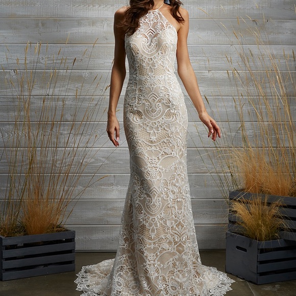 Preowned Tara Lauren Wedding Dress. Spring 2017. US Size 6. - Picture 1 of 14